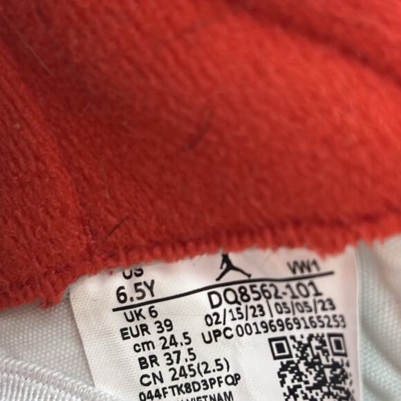 Nike Air Jordan 2 Retro (GS) Origins White Shoes Size 6.5 Youth Womens Size 8 - Picture 6 of 15